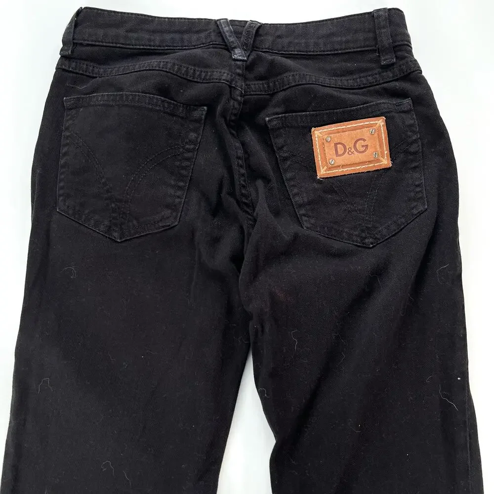 D&G Dolce & Gabbana Slimmy women’s black slim jeans pantd - Picture 1 of 10